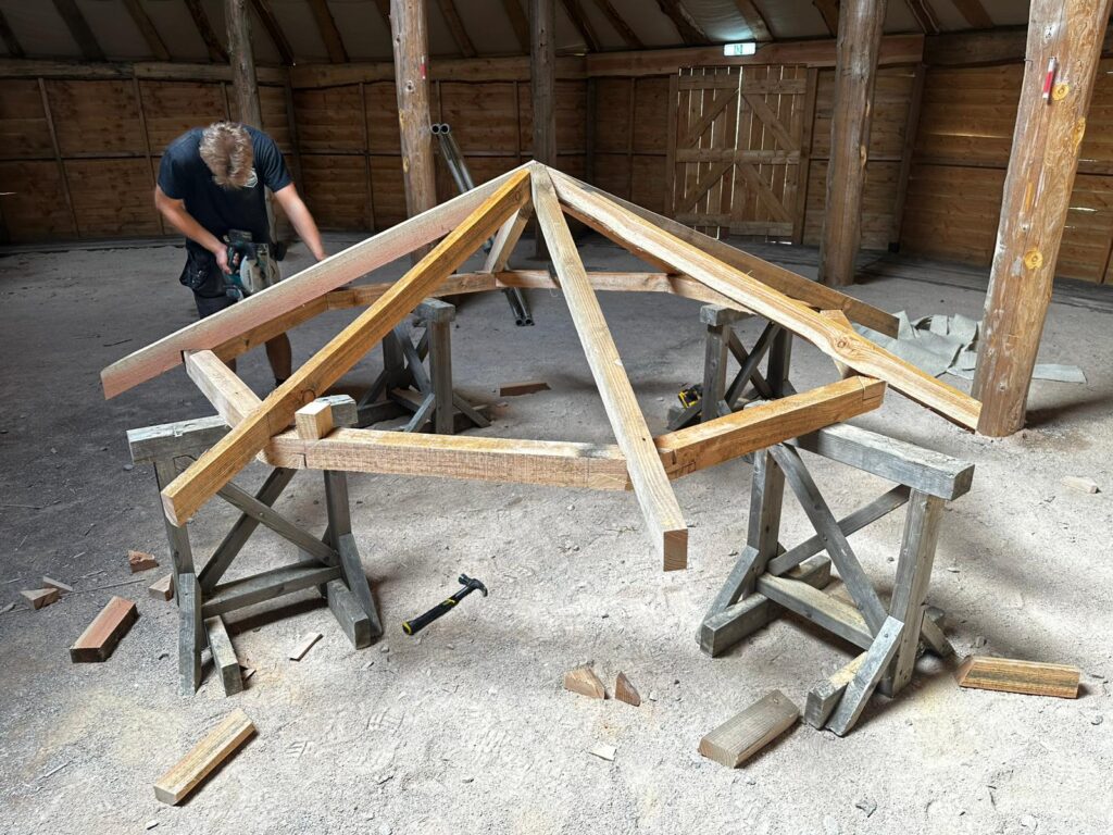 Oculus roof on an Earth house in Wales