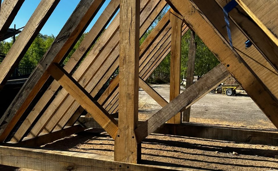 The restoration of a dilapidated barn and Oast house