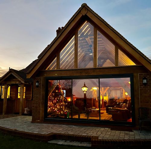 WhatsApp Image 2025-01-07 at 15.28.42_9b60ec12 Large wrap around extension with open vaulted oak frame living space.